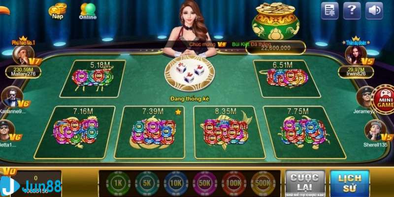 Jun88 nhà cái cung cấp game bầu cua online uy tín