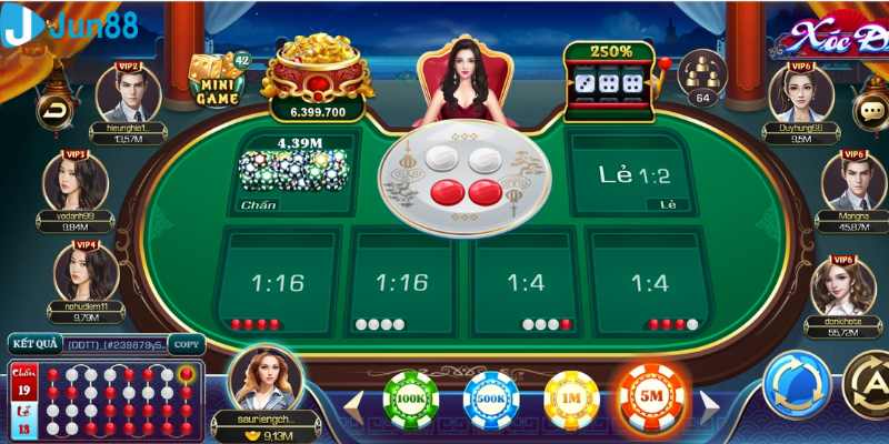 Kinh nghiệm chơi game xóc đĩa đổi thưởng jun88 thắng lớn